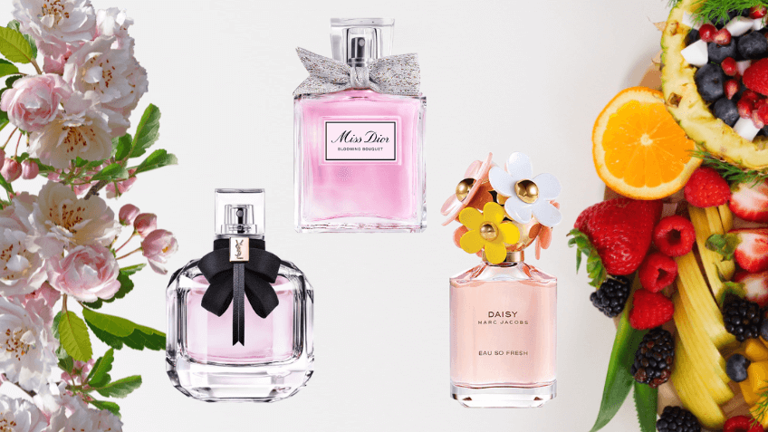 Bloemige fruitige parfums